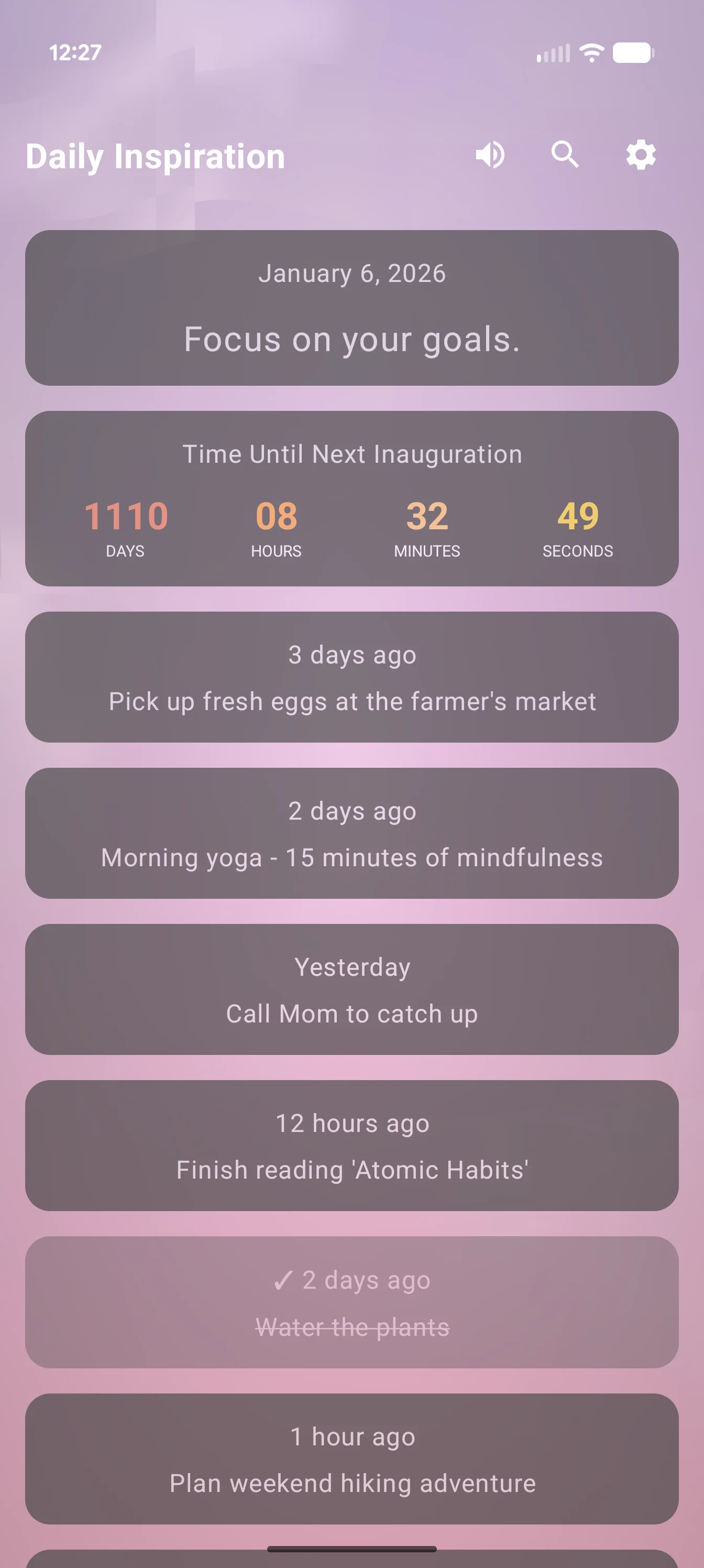 Daily Inspiration screenshot 1